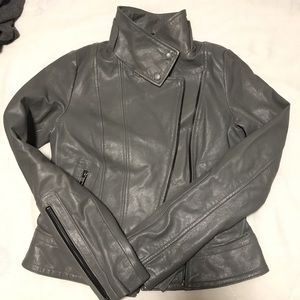 Aritzia mackage Kenya grey leather jacket